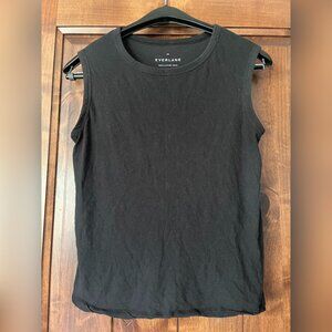 Everlane black muscle tank